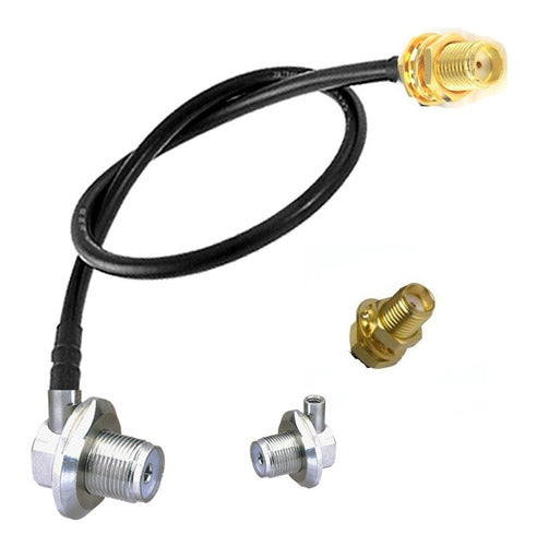 Baofeng Antenna Adapter Female SMA to Female UHF 0