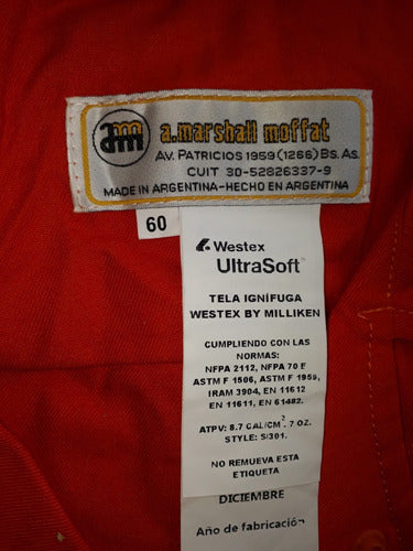 Marshall Moffat Flame-Resistant Coverall, Orange 3