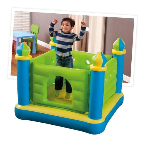 Inflatable Bouncy Castle Ball Pit 132x132x107cm Intex 0