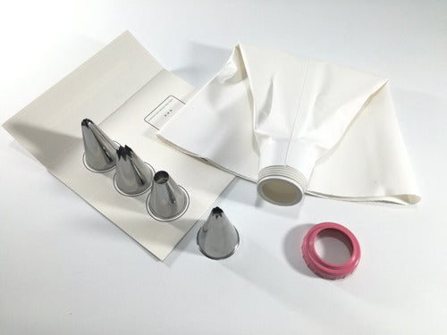 Baking Set: Muffin Mold + Silicone Flan Mold + Pastry Bag with 4 Nozzles 2