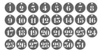 Tim Holtz Ideaology Metal Number Tokens 31pack 34 Pulgadas C 2