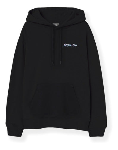 Jack Lee Oversized Hoodie - Spider Man Black 2