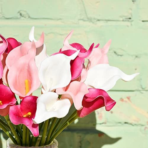 Mandys Artificial Flowers 20 Calla Lilies Deco Home Parties - Sh Pink 3