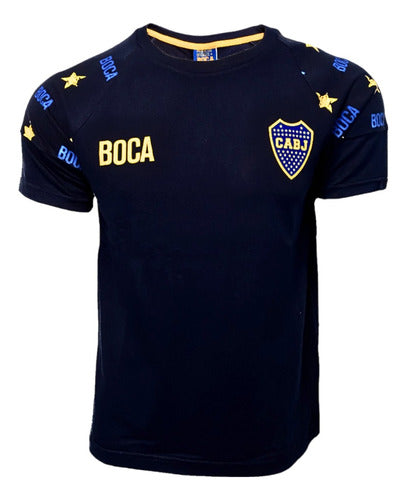 Official Boca Juniors Ranglan T-Shirt 0