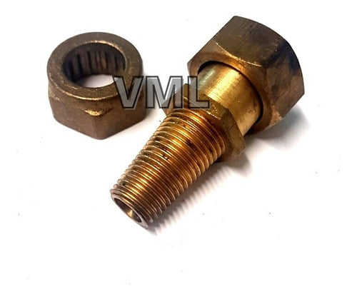 VML Union For Lead Pipe Non-Soldered 1/2 - 3/4 Female Bronze 1