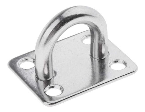 Anel De Base 5mm Gancho De Parede Teto Aço Inox 50 Kg Barco 0