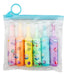 MegaShop 6 Fluorescent Highlighters in Bottle Shape with Easy-Zip Bag 0