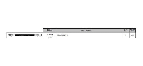 Flexible Freno Tras Toyota Hilux 485mm 0