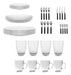 Durax Complete Tableware Set 36 Pieces for 4 People - Glass 0