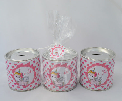 Ele Arte y Diseño Personalized Souvenir Piggy Bank Set - 20 Pack with Bags 1