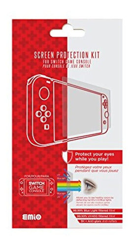 Emio Screen Protection Kit for Nintendo Switch Console 1