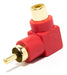 RCA Male to Female 90 Degree Red Elbow RCA Adapter 0