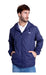 Men's Waterproof Windbreaker Jacket with Hood - Style 726 12