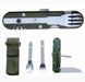 Thizh Foldable Cutlery Set 7-in-1 for Camping and Survival 0