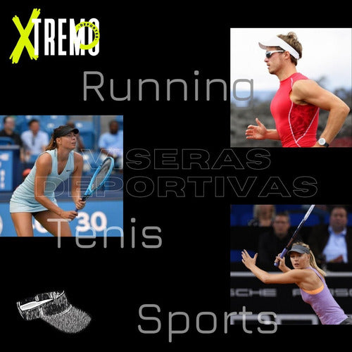 Dark Blue Sports Visor for Running, Tennis, Cycling 3