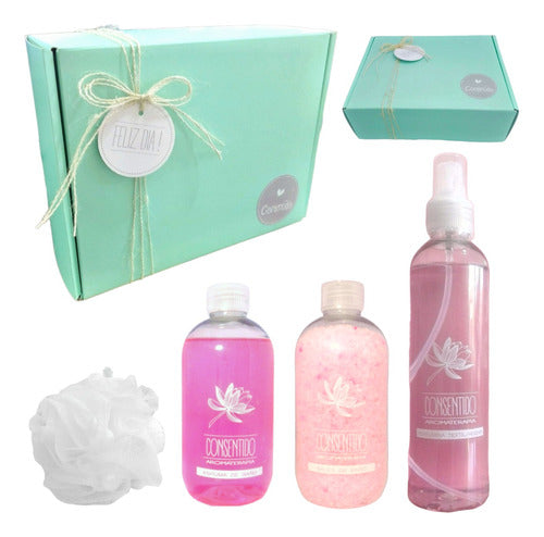 Zen Spa Roses Aroma Gift Box Relaxation Set - Happy Day - Aroma Caja Regalo Zen Spa Rosas Kit Set Relax N33 Feliz Día
