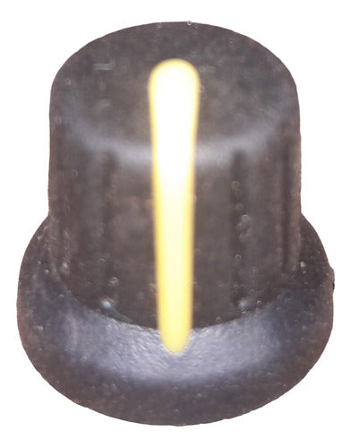 Rubber Half-Moon Potentiometer Knob Set of 4 - Yellow 0