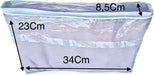 Nice Pack Transparent PVC Bags with Zipper for 2-Piece Triset Sheet Sets - 15 Units 1