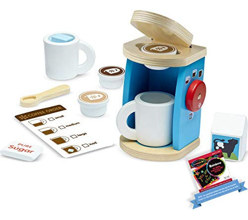 Melissa & Doug Wooden Coffee Brew & Serve Play Set 0