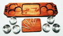 Tabla Picadas Madera Cazuelas Dips X6 Cuencos Laser Gratis 2