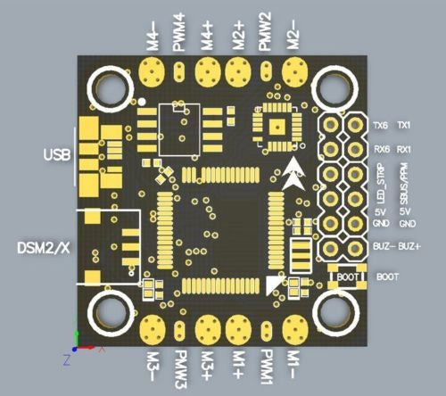 Vuelo De Mini F4 Regulador Incorporado Pdb Bec 5v1a Buzze Pa 4