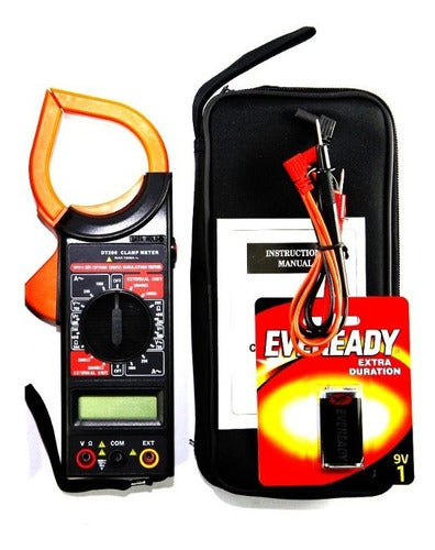 High Tec Electronica Pinza Amperometrica Tester 1000A Buzzer Lujo +Bat.9V 1° Htec 0