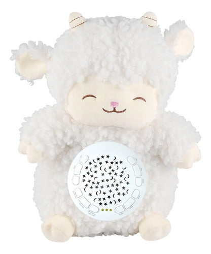 Proyector Veladora De Peluche Con Música Y Luz Oveja 0