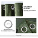 Miulee Olive Green Velvet Curtains, Elegant Grommets 1