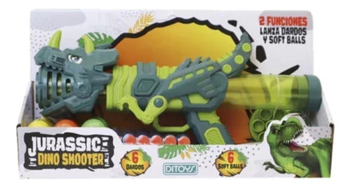 Ditoys Jurassic Dino Shooter - Soft Balls Dart Launcher 1