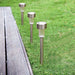 Noiluva Pack X4 Solar Stake LED Light Cool Light Garden Decoration 5