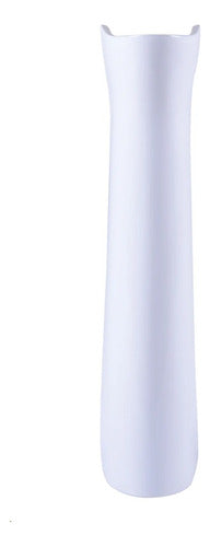 Pie Columna Loza Roca Capea Baño Porcelana Mueble Blanca 0