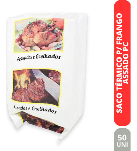 Embalagem Para Frango Assado Saco Térmico 1 Pct C/50 Un 2