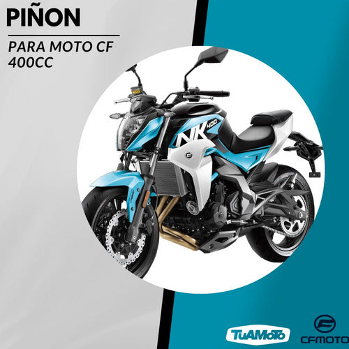 Piñon (14t) cf motos 400 cc original 3