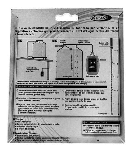 Viyilant Water Tank Level Indicator 9V with 5 Level Sensing 1