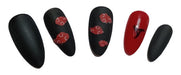 Star Nails Press On Nails with Itachi Uchiha Design - Naruto 1