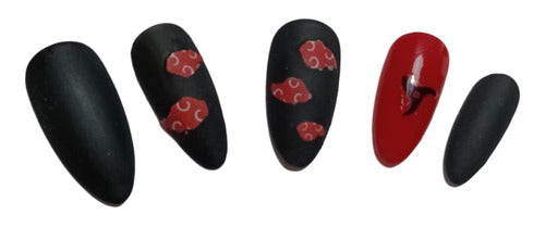 Star Nails Press On Nails with Itachi Uchiha Design - Naruto 1