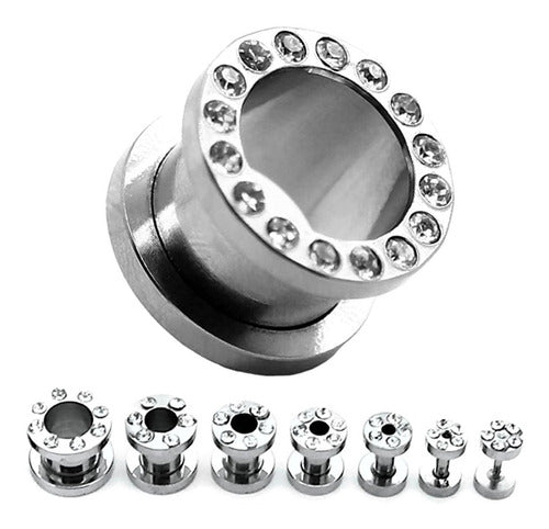 2 Multistrass Tunnel Expanders with Surgical Steel 4mm to 10mm 7