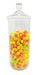 Candy Bar Cylinder Glass Jar Candle Holder With Lid 13x30 cm 0