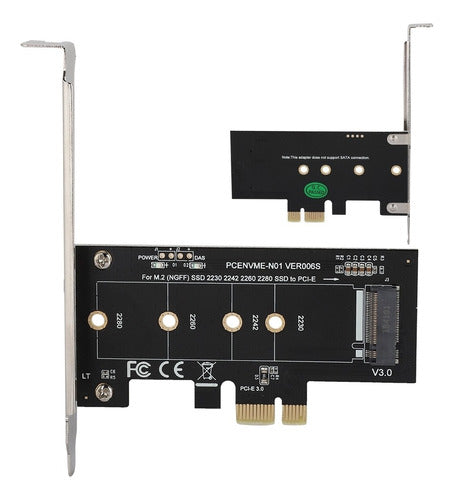 Conversor De Conector De Placa De Expansão Pci-e Para M2 Pci 1