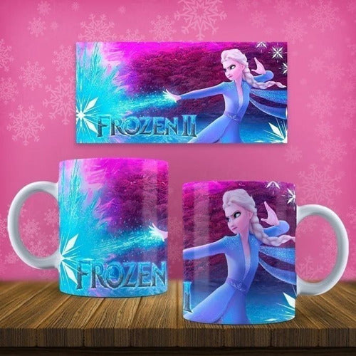 Plantillas Sublimar Estampar Frozen 2, Tazas Y Remeras 0