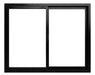 Black Aluminum Sliding Window 150x110 with Clear Glass 4mm - Tecnooeste 0