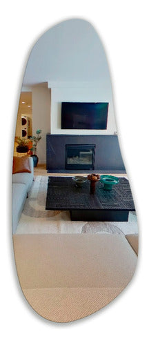 Vidrios y Espejos Los Andes Irregular Shaped Mirror 50 Cm X 150 Cm Model 7 0