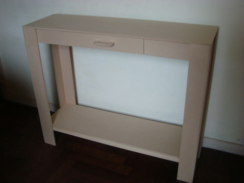 De Todo Un Poco 80 cm MDF Entryway Table with Drawer 1