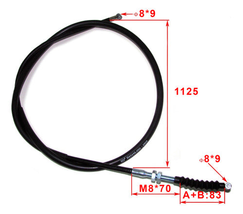 Cable Freno Delantero P/ Yamaha Dt 125 W Std 1