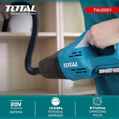 Total Tools Wireless Vacuum Cleaner 20V with Battery and Charger 5