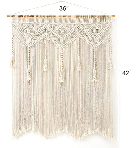 Mkono Macrame Wall Hanging Large Boho Decor Chic Home Tapiz 4