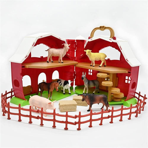 Animales De Granja Red Barn Toys, 20pcs Farm Toys Farm Figur 1