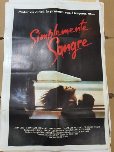 Afiche Cine Original-nuevo-1345- Simplemente Sangre 0