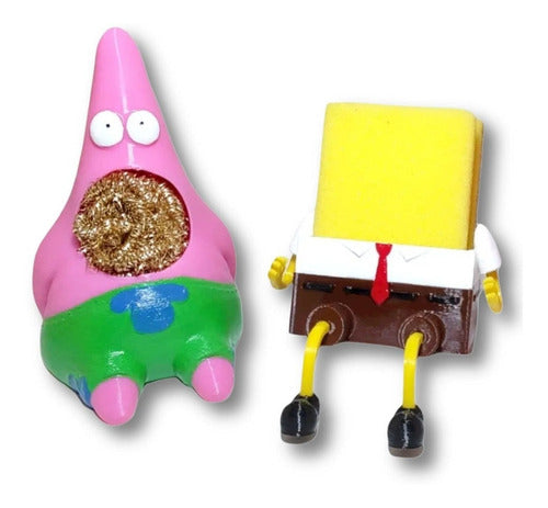 deTodo 3D SR SpongeBob and Patrick Sponge Holder Combo 0