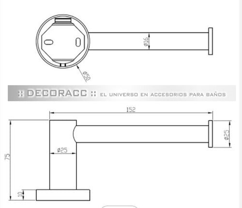 Stainless Steel Bathroom Toilet Paper Holder New Design Quality by Decoracc® 3